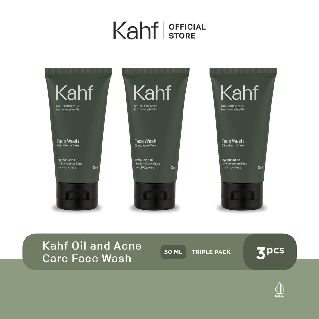 Kahf Oil and Acne Care Face Wash 50 ml Triple Pack