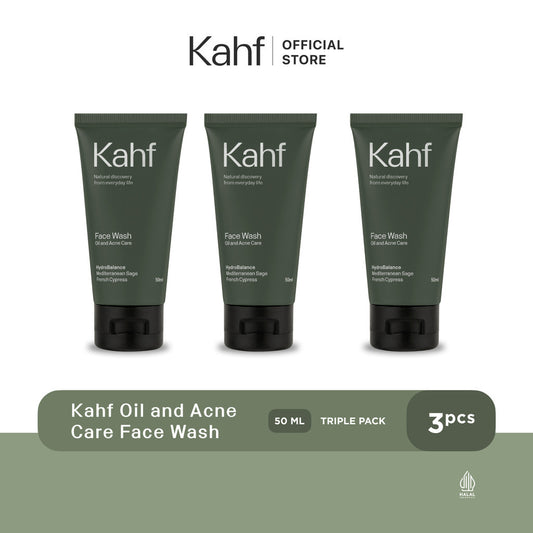 Kahf Oil and Acne Care Face Wash 50 ml Triple Pack