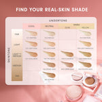 Instaperfect Base & Blush Daily Set- Skincover Air Cushion & Silk Touch Radiance Blusher- Bundle Make Up Semi Matte Finish Full Coverage