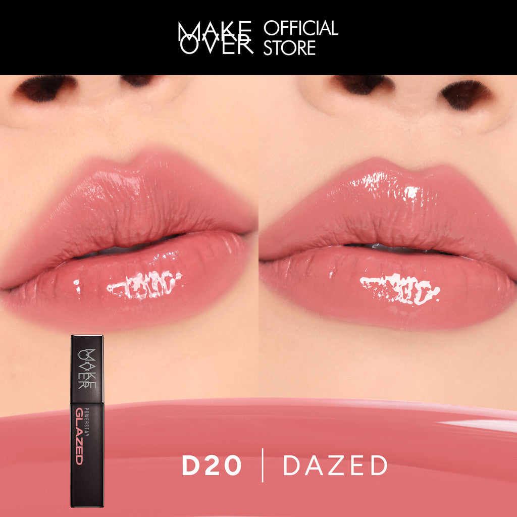 [ SPECIAL PRICE ] MAKE OVER Powerstay Glazed Lock Lip Pigment - Plump Glazed Next Level Lip Gloss Lip Cream Transferproof Pigmented Tahan Lama 24 Jam Ringan Tidak Lengket di Bibir Lipstick Lipcream Lipstik DFW Nadya Hutagalung Pony Mira Agile Zsa Zsa