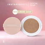Simple Complexion Set Bundle- Instaperfect Refill Matte Fit Powder Foundation 13 g - Refill Bedak (Real Skin Cover Setter, Smooth Matte Finish, SPF 20 PA+++) &  Refill Skincover Air Cushion 11 g - Bundle Make Up Wajah