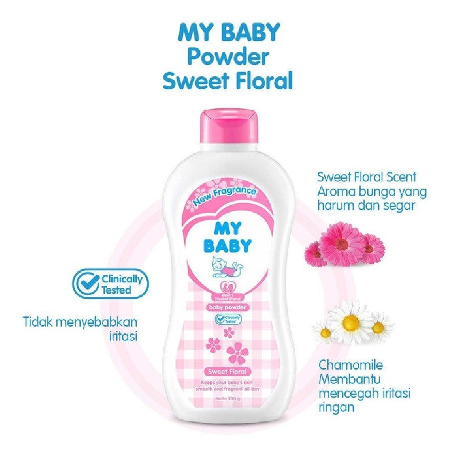 My Baby Powder 50g - Bedak Tabur Bayi Anti Iritasi Kemasan Kecil