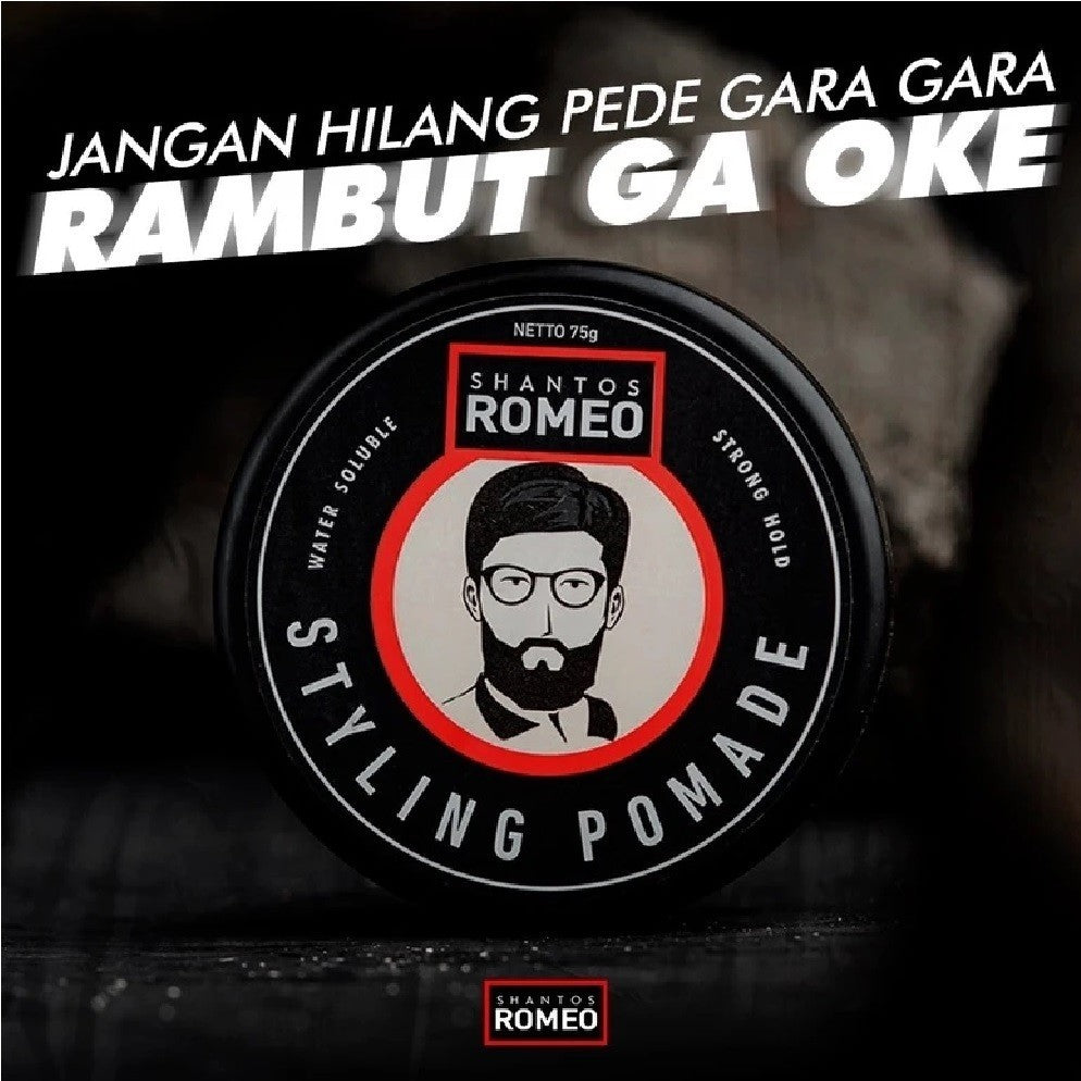 SHANTOS ROMEO Styling Pomade / Gel Hair Styling Waterbased Penata Rambut