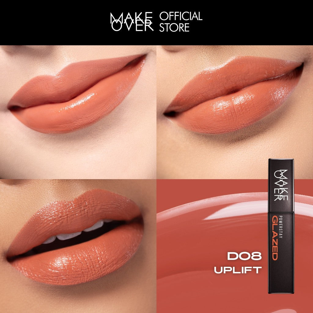 [ SPECIAL PRICE ] MAKE OVER Powerstay Glazed Lock Lip Pigment - Plump Glazed Next Level Lip Gloss Lip Cream Transferproof Pigmented Tahan Lama 24 Jam Ringan Tidak Lengket di Bibir Lipstick Lipcream Lipstik DFW Nadya Hutagalung Pony Mira Agile Zsa Zsa