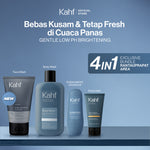 [EXCLUSIVE BUNDLE FOR RANTAUPRAPAT AREA] Kahf 4in1 Paket Bebas Kusam & Tetap Fresh di Cuaca Panas (Face Wash + Sunscreen + Deodorant + Body Wash) - Suitable for Daily Use