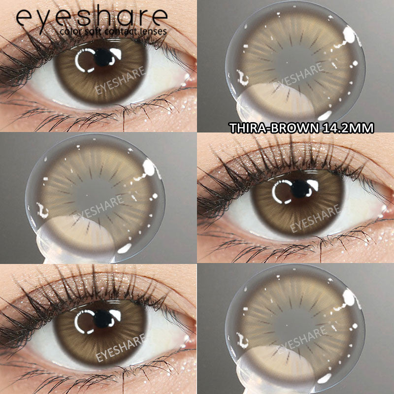 Eyeshare Softlens 14.2mm 1Pasang MELBOURNE Brown Lensa Kontak Mata Korea
