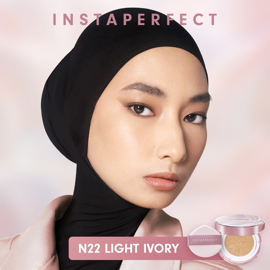 [CREATOR'S SPECIAL BUNDLE] Instaperfect Skincover Air Cushion SPF 50++++ 11g - Make Up Cushion Foundation Semi Matte Finish (Real Skin Buildable Coverage, Transferproof, Non Comedogenic)