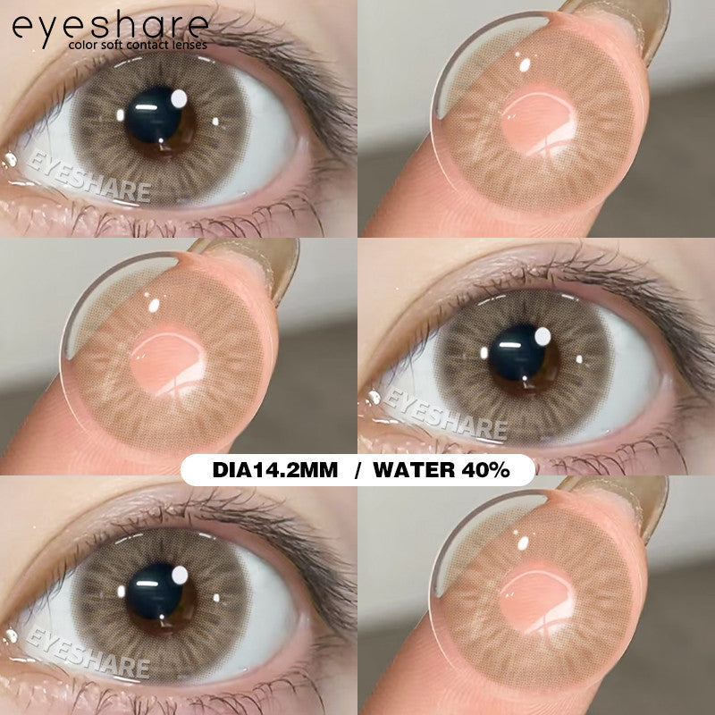 Eyeshare Softlens 14.2mm 1Pasang MELBOURNE Brown Lensa Kontak Mata Korea