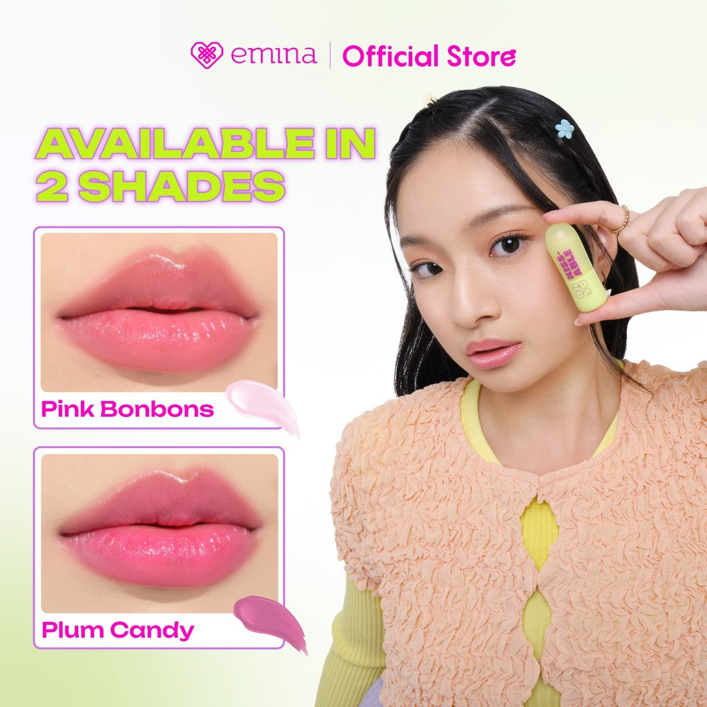 [SPECIAL 11.11] Emina Oh So Kissable Tinted Balm Stick 3.4 g - Lip Balm Melembabkan Bibir Warna Natural, UV Protection