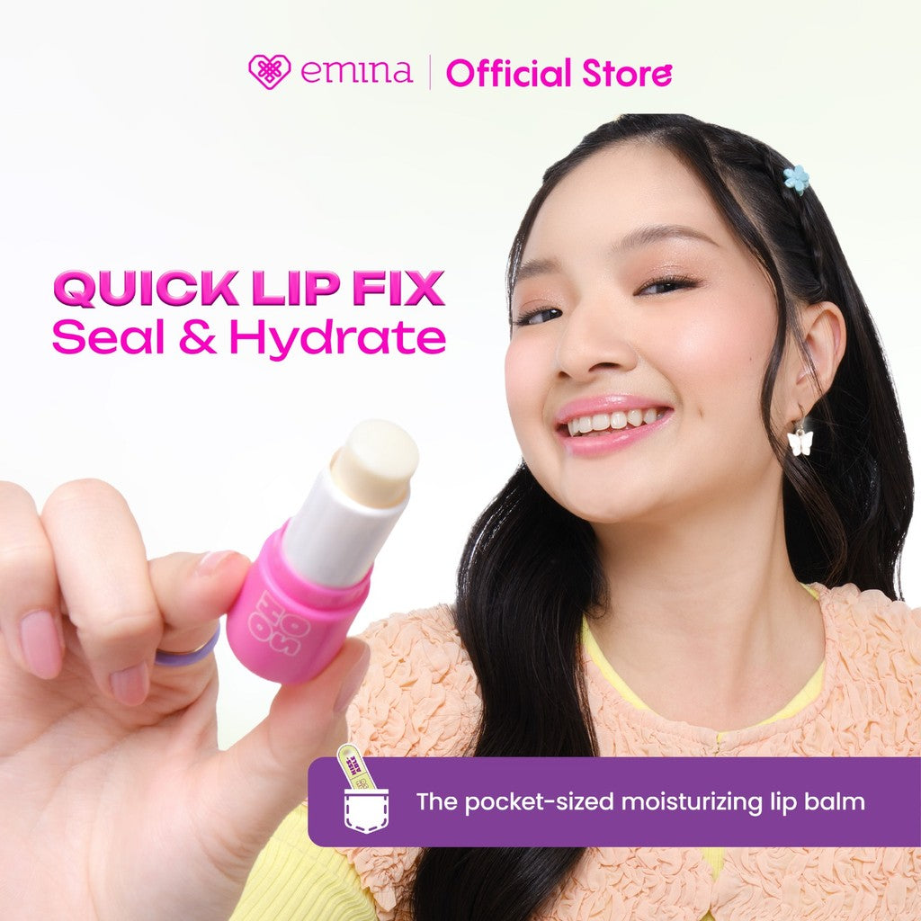 [SPECIAL 11.11] Emina Oh So Kissable Tinted Balm Stick 3.4 g - Lip Balm Melembabkan Bibir Warna Natural, UV Protection