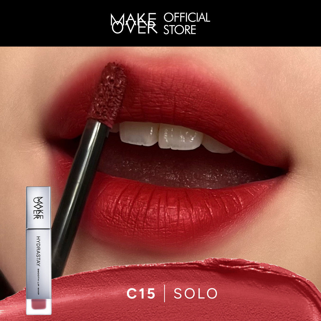 MAKE OVER Hydrastay Smooth Lip Whip - Lipcream Untuk Bibir Kering Smooth Ringan Lembab Lembut Base Ombre Nude Luxurious Velvet Lipstick Lip Cream Soft Blurring Comfort Make Up BEST SELLER Lebaran Raya