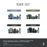 [KAHF BUNDLE 7IN1 PAKET PERAWATAN LENGKAP : WAJAH CERAH, ANTI KETARIK, & SIAP TAMPIL]  Paket Complete Grooming (Face Wash + Toner + Serum + Sunscreen Moisturizer + Deodorant + EDT + Pomade/Hair Powder) - Approved by Barber and Suitable for Daily Use