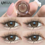 [COD] UYAAI Softlens Lensa Kontak Sekali Pakai VIVIRING Pink/Brown/purple Lensa Kontak 14.2mm Sekali Pakai