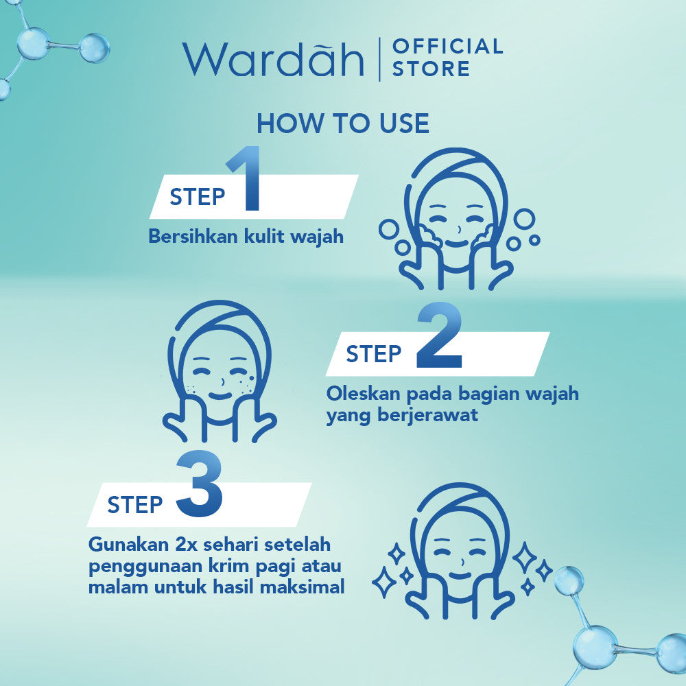 WARDAH Acnederm Acne Spot Treatment Gel 15 ml - Totol Jerawat dengan BHA dan Willowherb Extracts - Menyamarkan Noda Bekas Jerawat dan Mengurangi Kemerahan - Skincare