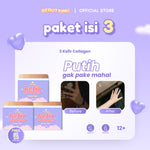 Beautyinu Kefir Collagen Soap Bar & Brightening Booster Gold Powder Paket Isi 3