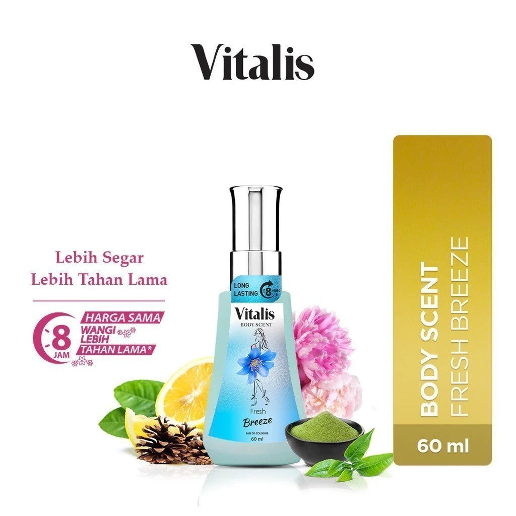 VITALIS  PARFUM BODY scent 60ML Eau de Cologne / Toilette Perfume 120ml - Parfum Spray Wanita