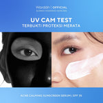 WARDAH UV Shield Acne Calming Sunscreen Moisturizer SPF 35 PA untuk komedo jerawat dan bekas jerawat kulit berminyak tekstur gel ringan mudah meresap Skincare