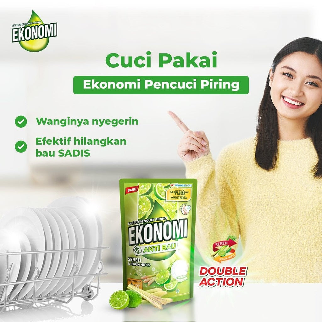 EKONOMI Sabun Pencuci Piring 122ml - Dishwash Liquid Pouch Kecil Murah
