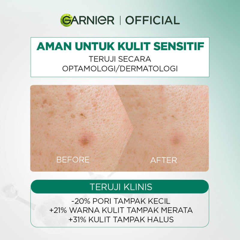 Garnier Micellar Peeling Water 1% AHA + PHA - 125ml (Pembersih Wajah & Make up untuk mengangkat sel kulit mati)