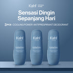 [SPECIAL 11.11 : B3G4 - KAHF BUNDLE 3IN1 PAKET DEODORANT] Triple Pack Kahf Deodorant Roll On Antiperspirant 45 ml - 3 pcs Deodoran Pria - Deo Anti Iritasi, Anti Bau, Fresh, Bebas Keringat, Wangi - Suitable for Daily Use