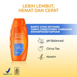 Makarizo Hair Energy Fibertheraphy Shampoo Anti Dandruff Citrus Tea 170mL