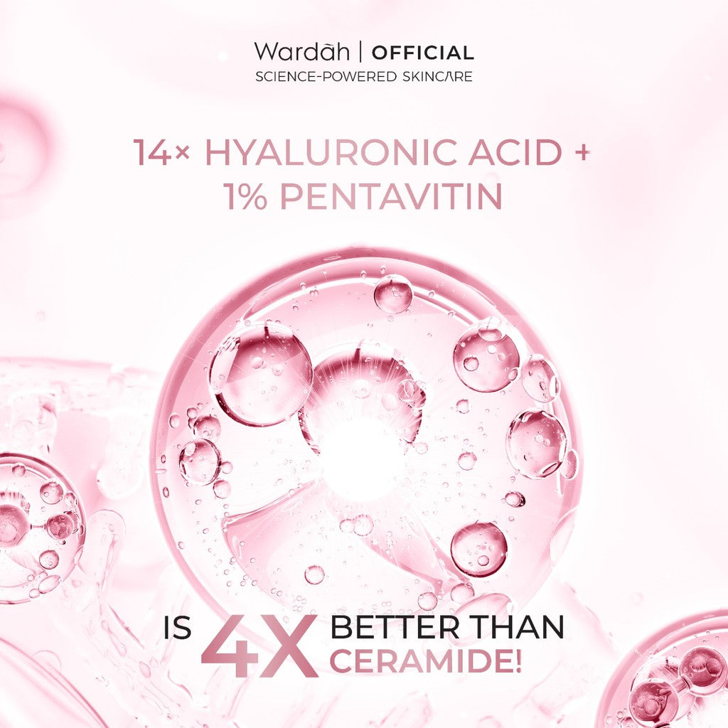 WARDAH Hydra Rose 14X Hyaluronic Pentavitin Deep Barrier Repair Serum 30 ml - Serum dengan Allantoin - Perawatan Wajah untuk Kulit - Resilient Skin - Skincare