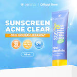 [SPECIAL 11.11] Emina Sunscreen All Series - Sun Battle Bright Glow SPF 35, Sun Battle SPF 50, Sunscreen UV Gel - Melindungi dari Sinar UV, Teruji In-Vivo, No-Whitecast, No-Comedogenic, Hydrating, Non-Acnegenic, Melembapkan, Mencerahkan, Cocok untuk Semua