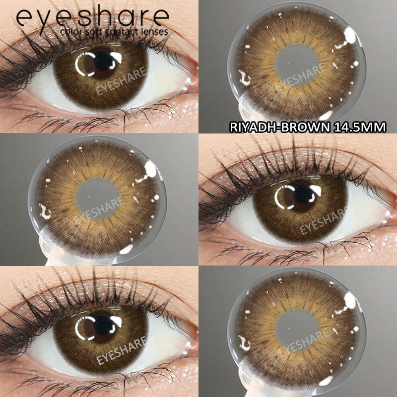 Eyeshare Softlens 14.2mm 1Pasang MELBOURNE Brown Lensa Kontak Mata Korea