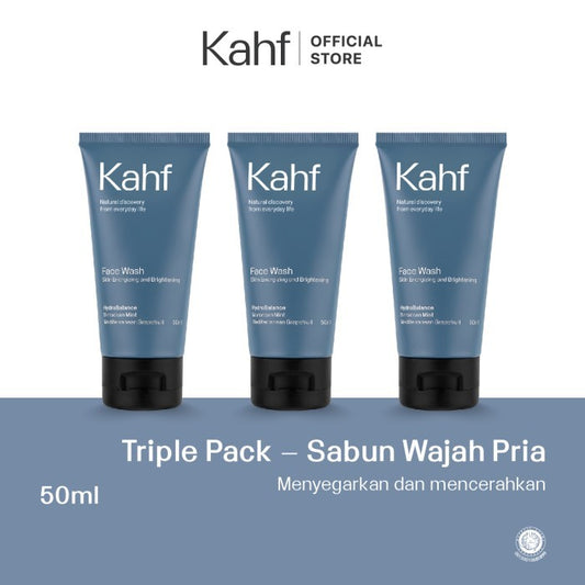 Kahf Skin Energizing & Brightening Face Wash 50 ml Triple Pack