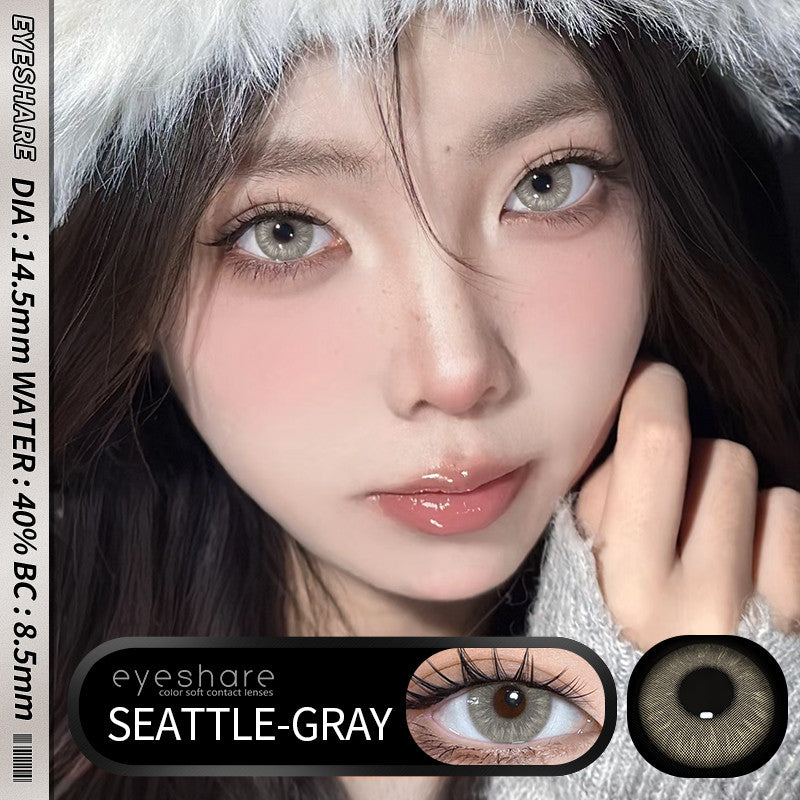 Eyeshare Softlens Seattle Brown Gray 14.5mm 1Pasang Lensa Kontak Soft Softlen
