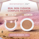 [CREATOR'S SPECIAL BUNDLE] Instaperfect Skincover Air Cushion SPF 50++++ 11g - Make Up Cushion Foundation Semi Matte Finish (Real Skin Buildable Coverage, Transferproof, Non Comedogenic)