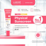 Labore Physical Sunscreen SPF 50 PA ++++  Bundle Twinpack (2 x 30 ml) - Sunscreen Wajah  Non-Comedogenic untuk Kulit Sensitive, Perlindungan dari Sinar UVA dan UVB
