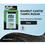 NYU Henna Shampoo Hair Colour SATUAN 20ml - Shampo Pewarna Rambut Free Sarung Tangan