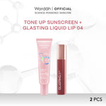 Wardah UV Shield Tinted Tone Up Sunscreen SPF 50 PA 30 ml Sunscreen Wajah Mencerahkan Wajah Samarkan Noda Hitam Tidak Lengket Cepat Meresap Makeup Primer-Skincare