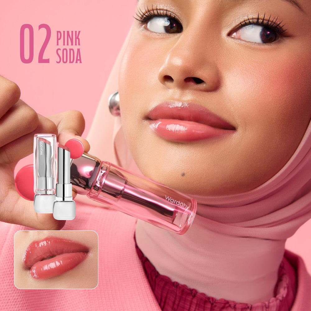 [FLASH SALE] NEW! WARDAH Glossicle Peptide Balm - Ombre Glossicle - Dilengkapi dengan Peptide & UV Filter - Memperkuat Lip Barrier - Hasil Akhir Bibir Lembab dan Glossy - Lip Balm -Lip Tint - Makeup - Natural Gloss - Glossy - Library