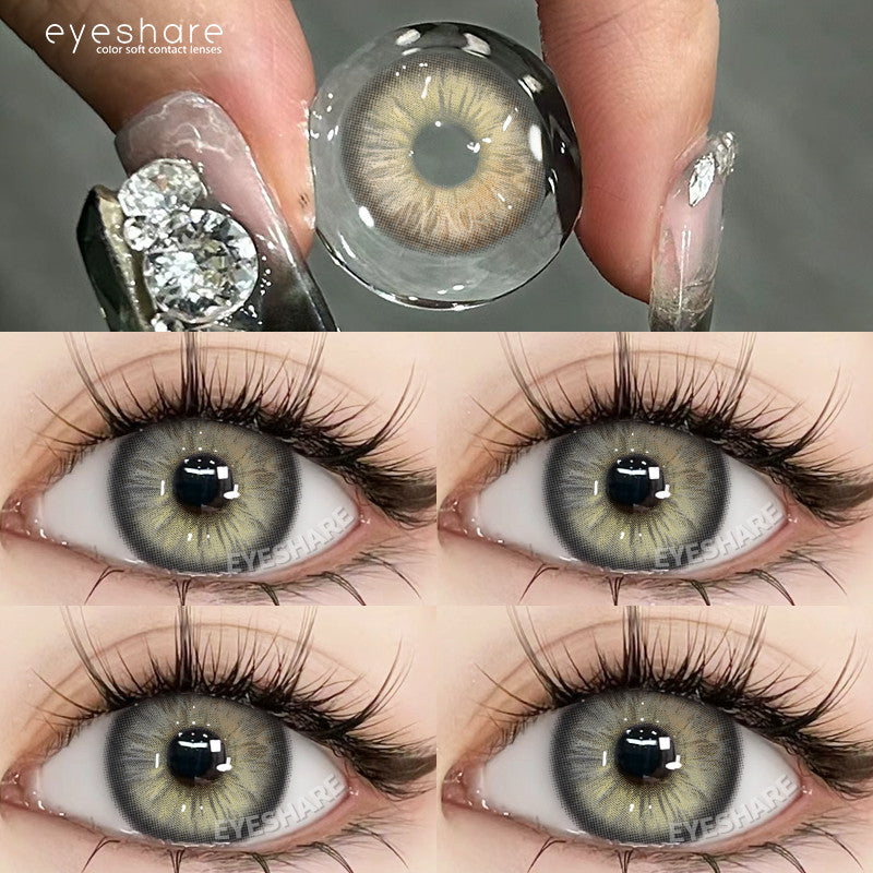 Eyeshare Softlens Seattle Brown Gray 14.5mm 1Pasang Lensa Kontak Soft Softlen