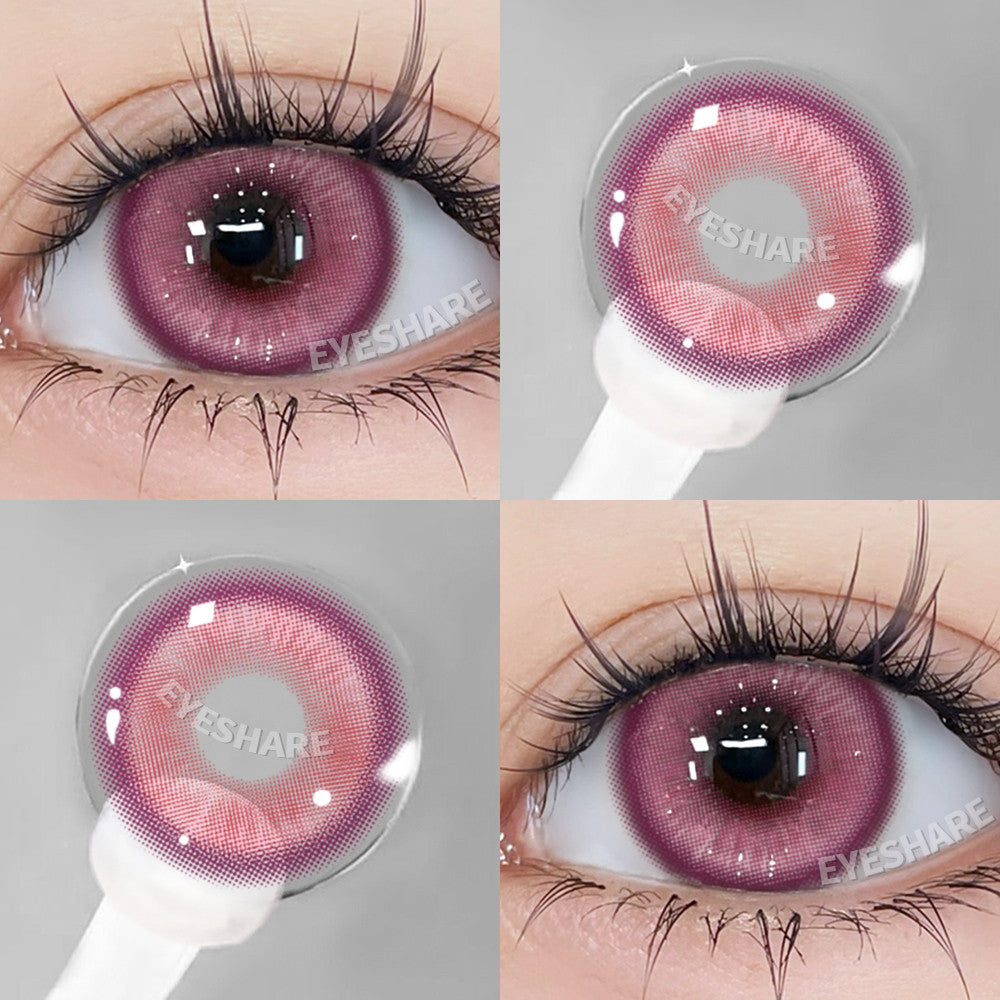 Eyeshare Softlens Cosplay Big Eyes 14.5mm Blue Pink Red 1 Pasang Softlens Mata Anime Halloween