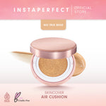 Instaperfect Base & Blush Daily Set- Skincover Air Cushion & Silk Touch Radiance Blusher- Bundle Make Up Semi Matte Finish Full Coverage