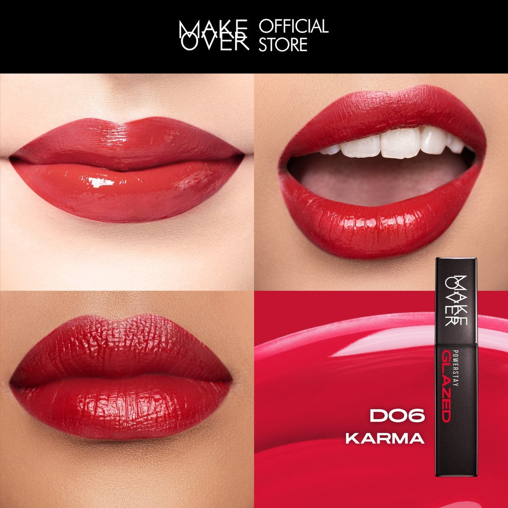 [SPECIAL 11.11] MAKE OVER Powerstay Glazed Lock Lip Pigment - NIKI Aqeela Sargio Mahalini Lip Glazed Plump Gloss Next Level Lip Cream Transferproof Pigmented Tahan Lama 24 Jam Ringan Lipstick Long Lasting Somethin Time Less w Maybe Euphoria