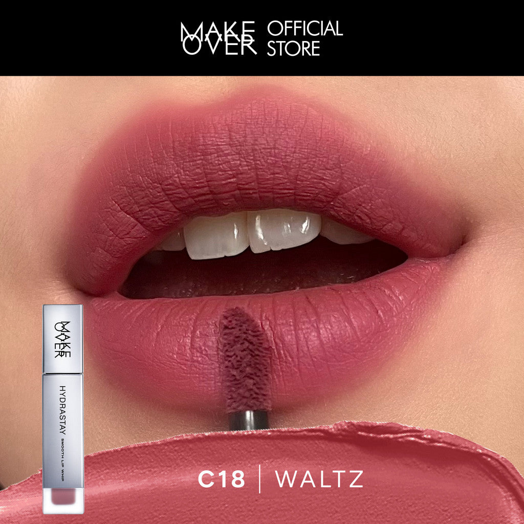 MAKE OVER Hydrastay Smooth Lip Whip - Lipcream Untuk Bibir Kering Smooth Ringan Lembab Lembut Base Ombre Nude Luxurious Velvet Lipstick Lip Cream Soft Blurring Comfort Make Up BEST SELLER Lebaran Raya