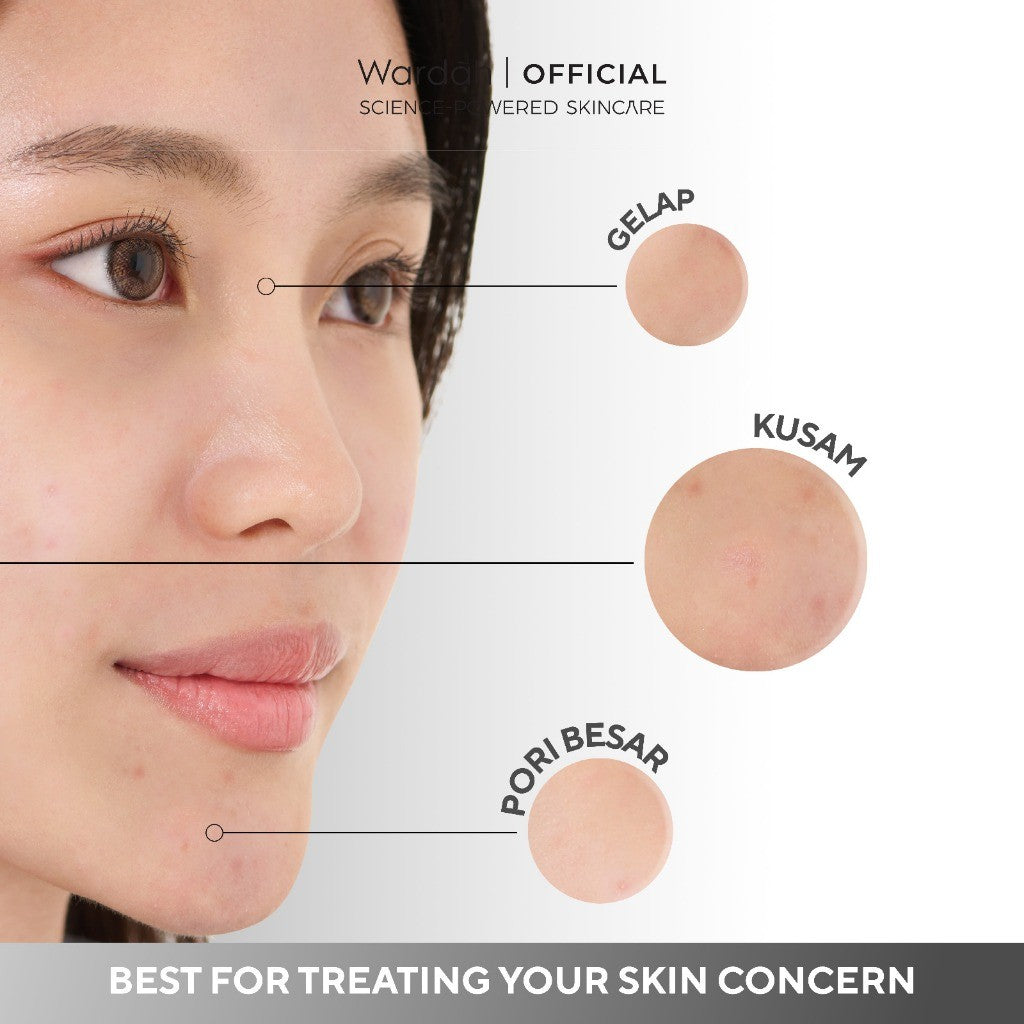 REFAL HADY'S FAVORITE WARDAH Brightening Crystal Secret NMF Amino AHA PHA Clarifying Foaming Cleanser 100 ml Skincare