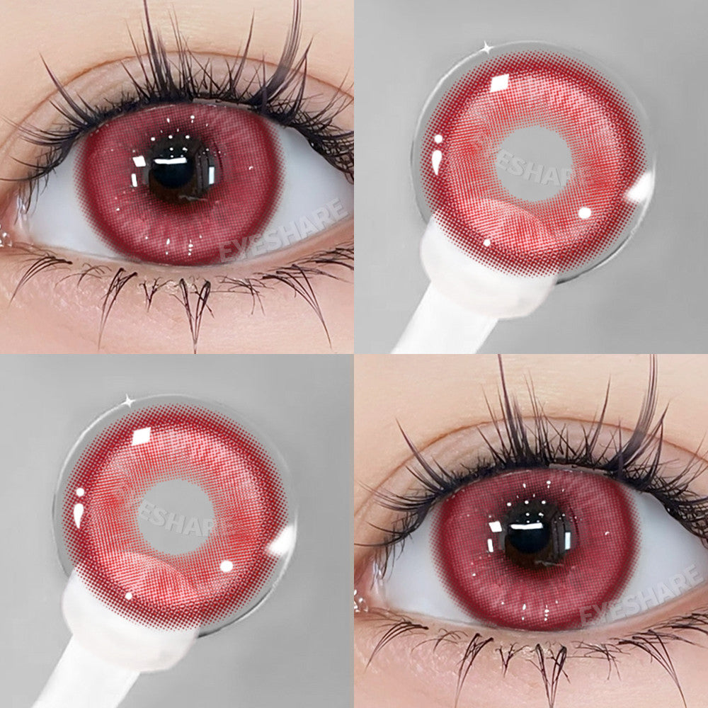 Eyeshare Softlens Cosplay Big Eyes 14.5mm Blue Pink Red 1 Pasang Softlens Mata Anime Halloween