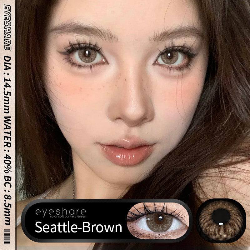 Eyeshare Softlens Seattle Brown Gray 14.5mm 1Pasang Lensa Kontak Soft Softlen
