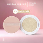 Simple Complexion Set Bundle- Instaperfect Refill Matte Fit Powder Foundation 13 g - Refill Bedak (Real Skin Cover Setter, Smooth Matte Finish, SPF 20 PA+++) &  Refill Skincover Air Cushion 11 g - Bundle Make Up Wajah