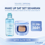 [NEW BUNDLE] Wardah Lite Skin Filter Cushion 11 g - Makeup Ringan Tahan 8 Jam Flawless Coverage Powder Foundation Glad Setting BB Cream Soft Satin & Glow | Two Way Cake, Loose Powder, Micellar Water, Airbrush Lip Tint | Light+ | Light Plus | Lightplus