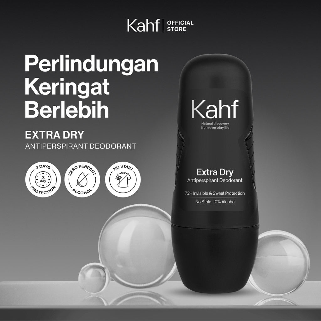 [BEBAS PILIH VARIAN! KAHF BUNDLE 2IN1 PAKET DEODORAN MIX & MATCH : BEBAS KERINGAT, ANTI IRITASI, & WANGI SEPANJANG HARI] Twin Pack Kahf Deodorant Roll On Antiperspirant 45 ml - 2 pcs Deodoran Pria - Suitable for Daily Use