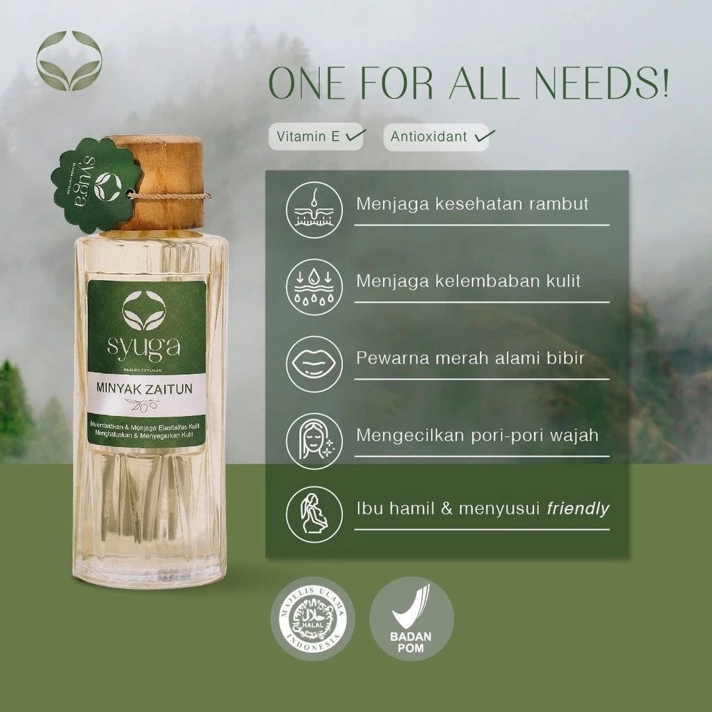 SYUGA Minyak Zaitun 150ML | 250ML | Jojoba | Argan | VCO 150ml