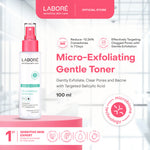 Labore AcnePro Biome Micro Exfoliating Gentle Toner (100ml) - Toner Eksfoliasi Wajah untuk Kulit Berjerawat dengan Kandungan Salicylic Acid