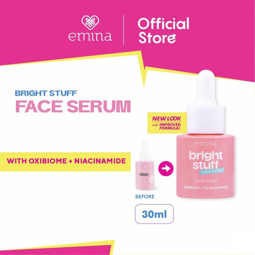 [Creator's PIck] [MUST HAVE] GLOW COMPLETE KIT EMINA BRIGHT STUFF ISI 6 (Micellar Water, Face Wash, Toner, Serum, Moisturizing Cream, Sunscreen Amino Vitamin C) Paket Lengkap Cerah Lembap Glowing