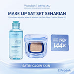 [NEW BUNDLE] Wardah Lite Skin Filter Cushion 11 g - Makeup Ringan Tahan 8 Jam Flawless Coverage Powder Foundation Glad Setting BB Cream Soft Satin & Glow | Two Way Cake, Loose Powder, Micellar Water, Airbrush Lip Tint | Light+ | Light Plus | Lightplus